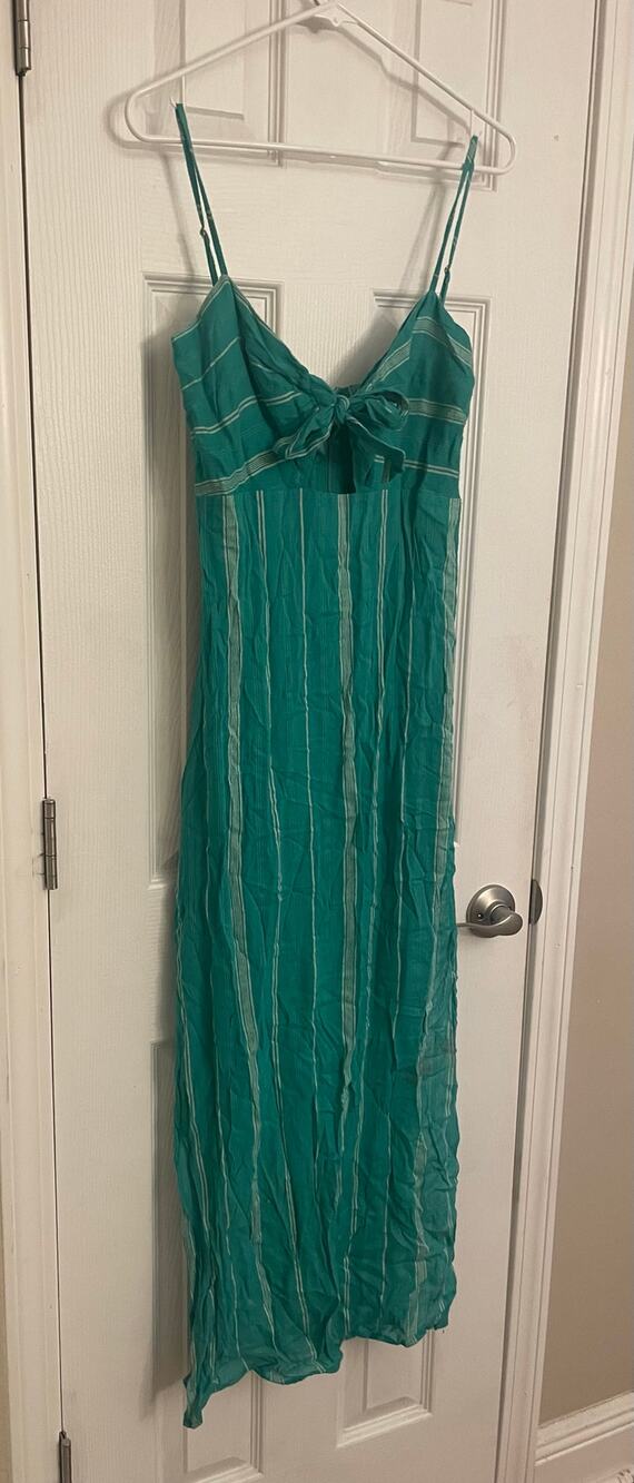 VIX Maxi Dress, Latge, Tulum Yola Tricia, Green, A60
